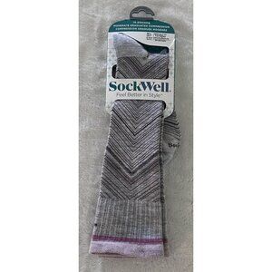 Sockwell Womens Compression Socks M-L Wide Calf Fit 15-20mmHg New